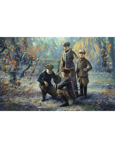 WWII Soviet Partisans (4 figures), 1/35 - ICM 35631