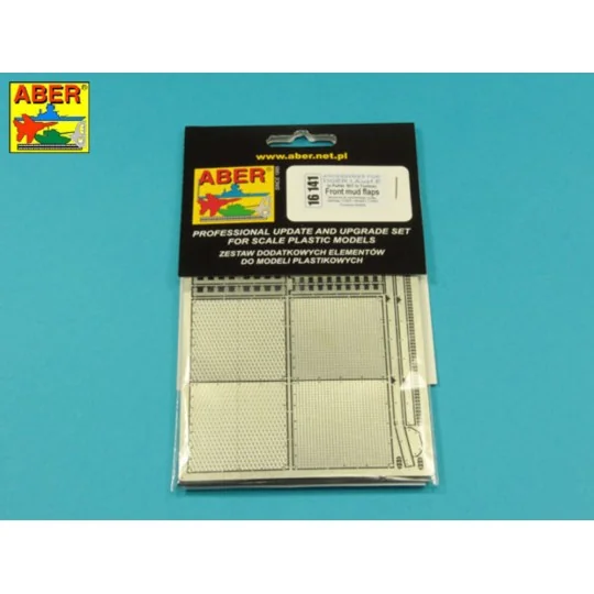 Tiger I, E Tunisia 501 abt.- Front mud flaps, 1/16 - Aber Models 16141