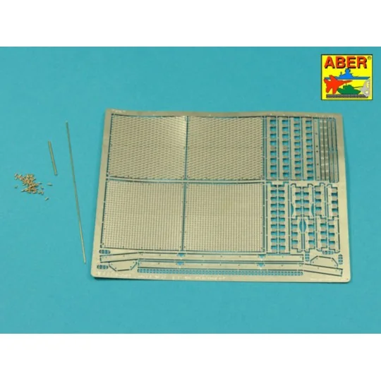 Tiger I, E Tunisia 501 abt.- Front mud flaps, 1/16 - Aber Models 16141