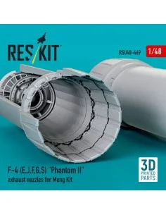 F-4 (E, J, F, G, S) Phantom II exhaust nozzles for Meng kit (3D Pri... 2