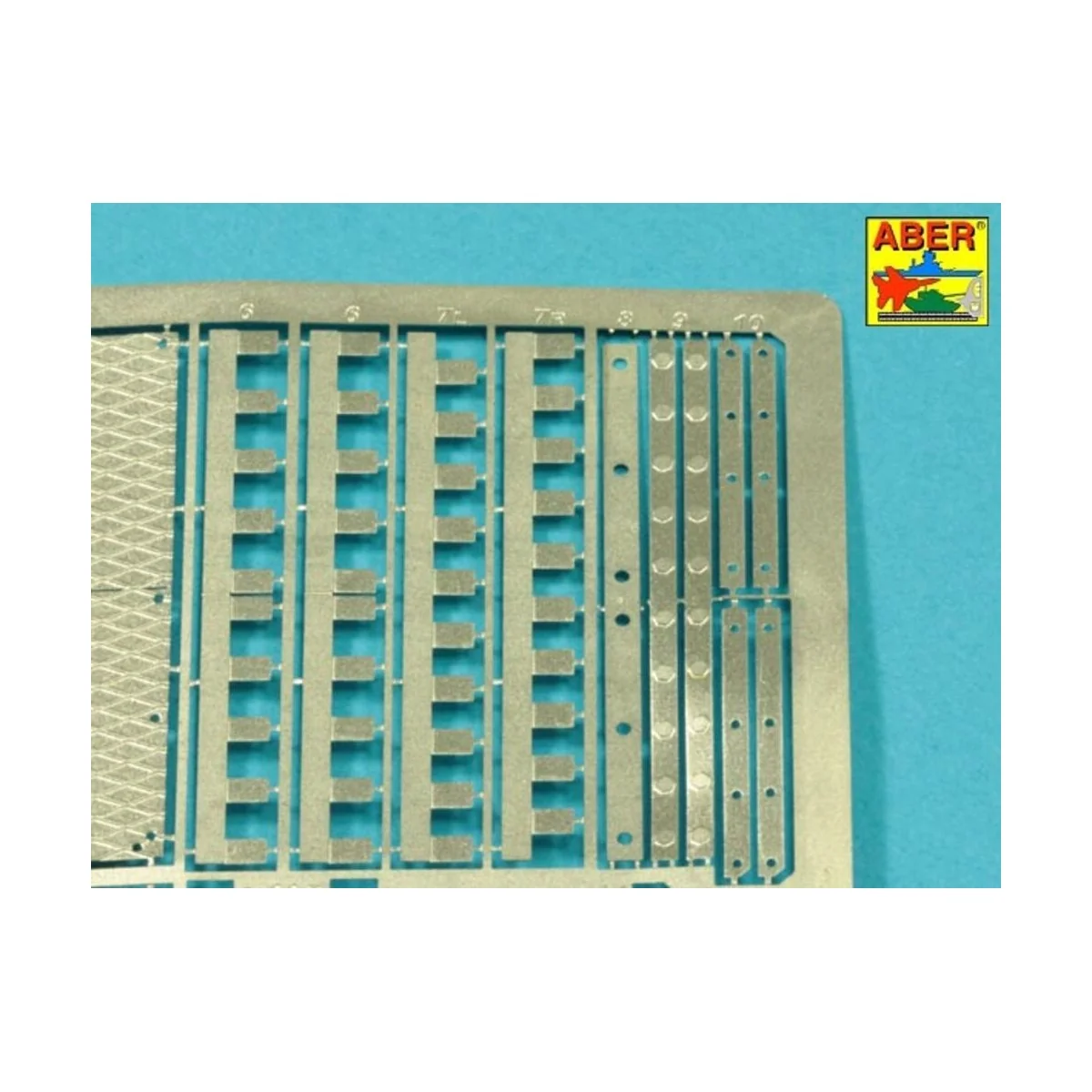 Tiger I, E Tunisia 501 abt.- Front mud flaps, 1/16 - Aber Models 16141