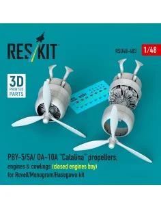 PBY-5/5A/ OA-10A Catalina propellers, engines & cowlings (closed en...