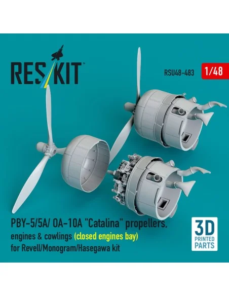 PBY-5/5A/ OA-10A Catalina propellers, engines & cowlings (closed en...