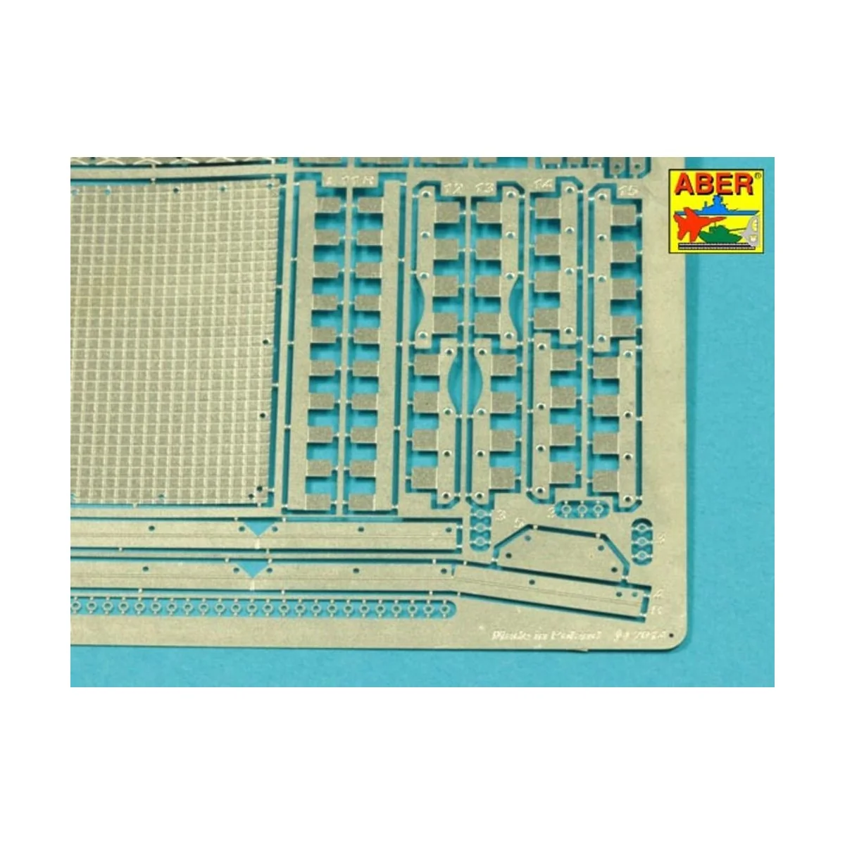 Tiger I, E Tunisia 501 abt.- Front mud flaps, 1/16 - Aber Models 16141