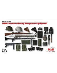 [NO_DESC] WWII German Infantry W&E 100% new molds, 1/35 - ICM 35638