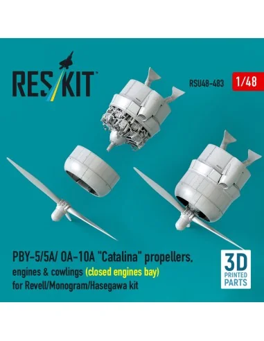 PBY-5/5A/ OA-10A Catalina propellers, engines & cowlings (closed en...