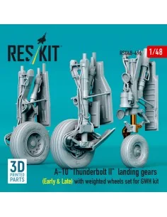 A-10 Thunderbolt II landing gears (Early & Late) with weighted whee... 2