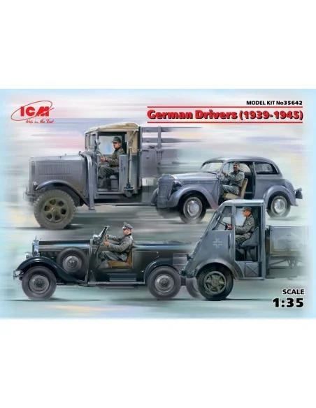 German Drivers(1939-1945)(4 Figures), 1/35 - ICM 35642