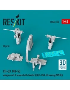 CH-53, MH-53 weapon set & ammo belts feeder (GAU-16/A (Browning M3)...