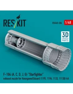 F-104 (A, C, D, J, G) Starfighter exhaust nozzle for Hasegawa/Eduar...