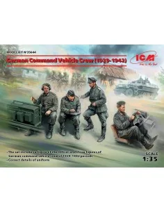 German Command Vehicle Crew (1939-1942) (4 figures), 1/35 - ICM 35644