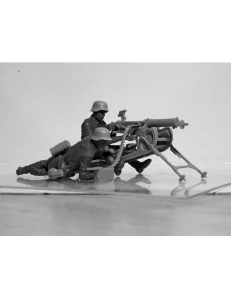 WWII German MG08 MG Team (2 figures), 1/35 - ICM 35645