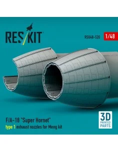 F/A-18 Super Hornet type 1 exhaust nozzles for Meng kit (3D Printed... 2