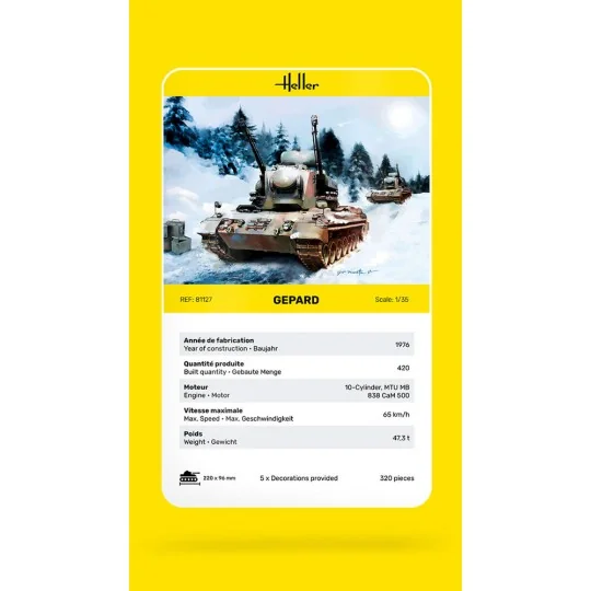 Gepard, 1/35 - Heller 81127 Gepard, 1/35 - Heller 81127