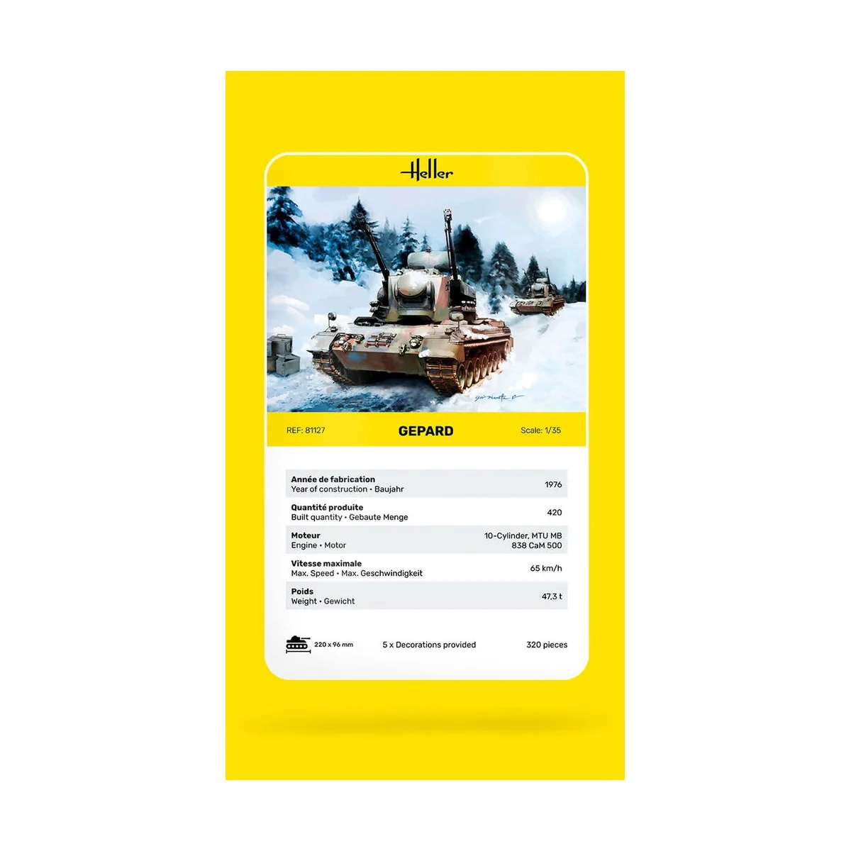 Gepard, 1/35 - Heller 81127 Gepard, 1/35 - Heller 81127