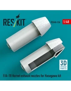 F/A-18 Hornet exhaust nozzles for Hasegawa kit (3D Printed), 1/48 -... 2