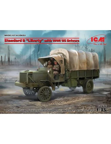 Standard B Liberty with WWI US Drivers, 1/35 - ICM 35653