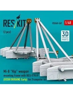Mi-8 Hip weapon mounting frame with BD3-57KrV for Trumpeter kit (US... 2