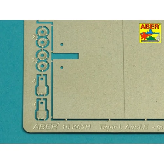 Tiger I, E Tunisia 501 abt.- Exhaust Covers, 1/16 - Aber Models 16144