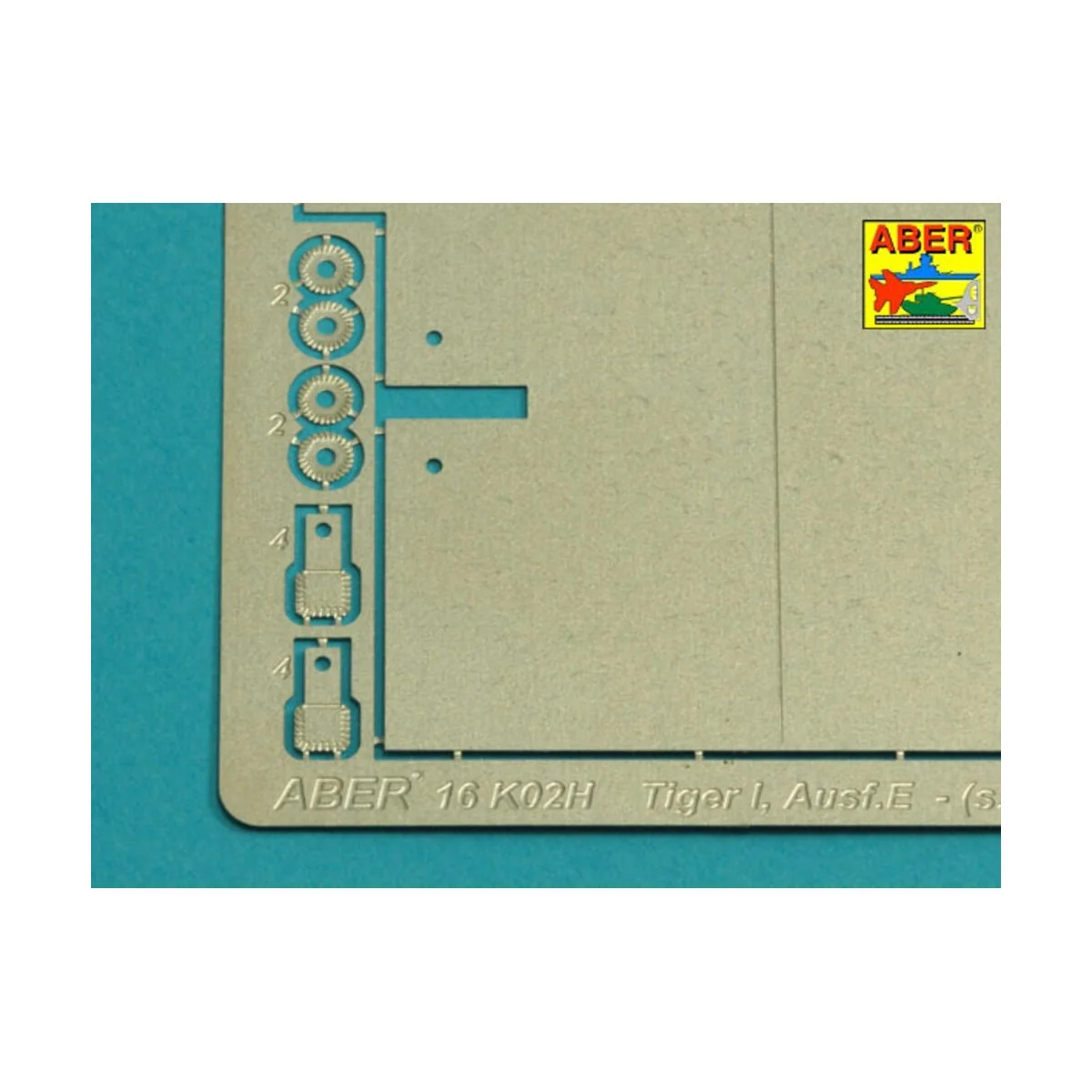 Tiger I, E Tunisia 501 abt.- Exhaust Covers, 1/16 - Aber Models 16144