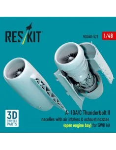 A-10A/C Thunderbolt II nacelles with air intakes & exhaust nozzles ...