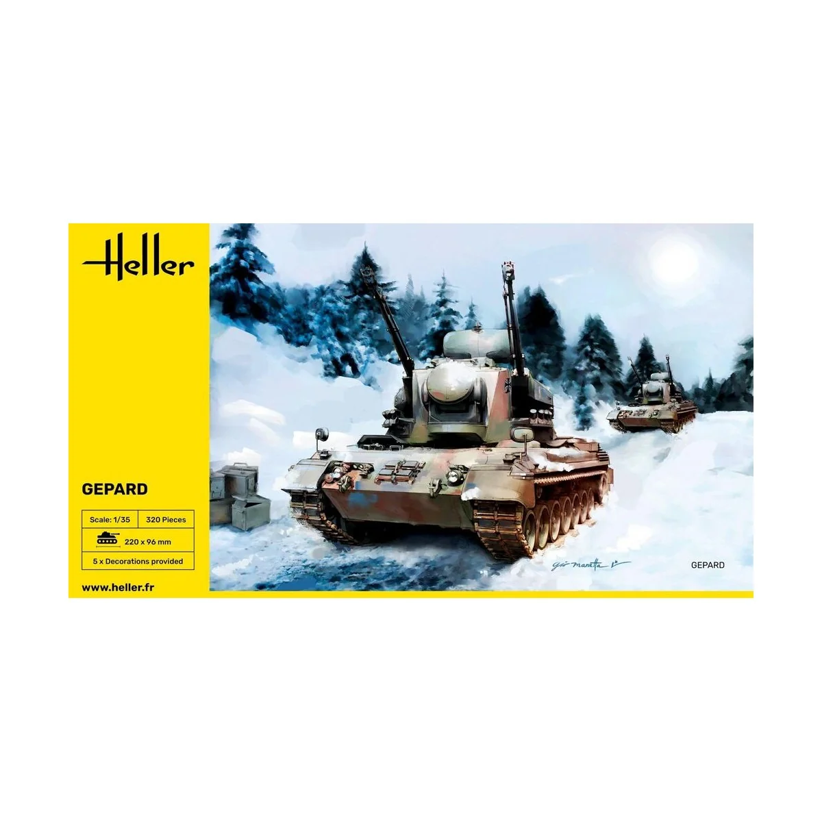 Gepard, 1/35 - Heller 81127 Gepard, 1/35 - Heller 81127