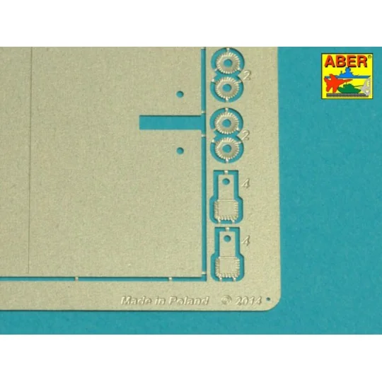 Tiger I, E Tunisia 501 abt.- Exhaust Covers, 1/16 - Aber Models 16144