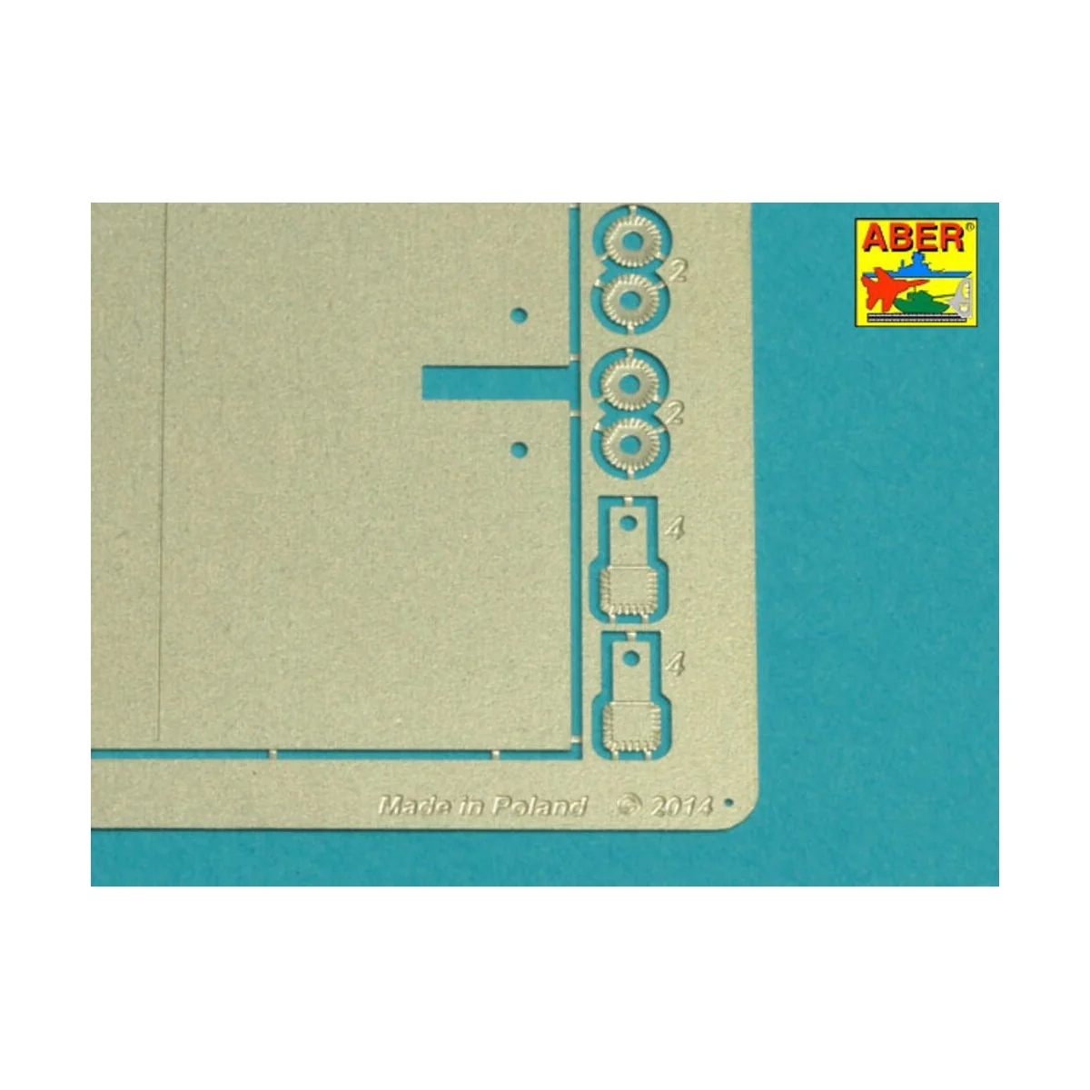 Tiger I, E Tunisia 501 abt.- Exhaust Covers, 1/16 - Aber Models 16144