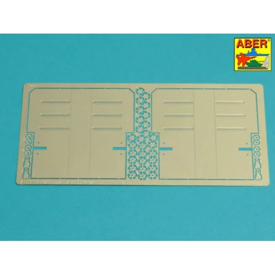 Tiger I, E Tunisia 501 abt.- Exhaust Covers, 1/16 - Aber Models 16144