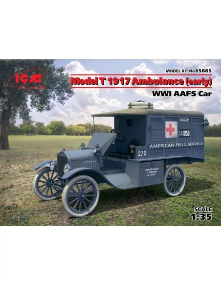 Model T 1917 Ambulance(early)WWI AAFScar, 1/35 - ICM 35665