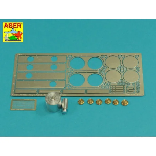 Tiger I, E Tunisia 501 abt.- Air filter covers, 1/16 - Aber Models ...