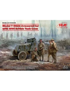 Model T RNAS Armoured Car with WWI British Tank rew, 1/35 - ICM 35670