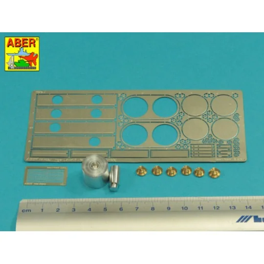 Tiger I, E Tunisia 501 abt.- Air filter covers, 1/16 - Aber Models ...