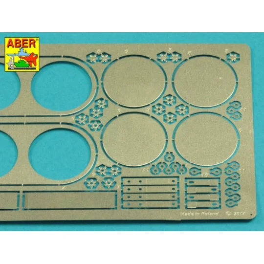 Tiger I, E Tunisia 501 abt.- Air filter covers, 1/16 - Aber Models ...