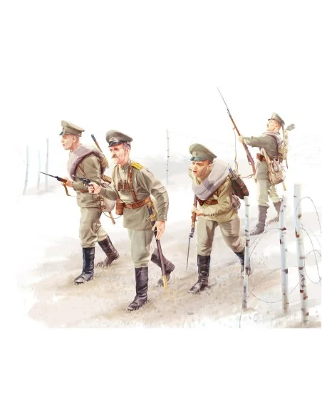 WWI Russian Infantry (4figures), 1/35 - ICM 35677