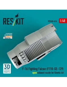 F-16 Fighting Falcon (F110-GE-129) open exhaust nozzle for Kinetic ... 2