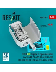 T700 left engine & open nacelles (for SH-60B, SH-60F, HH-60H, MH-60...