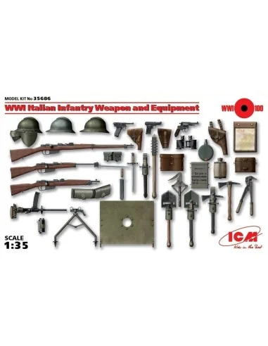 WWI Italian Infantry W&E, 1/35 - ICM 35686