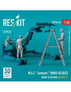 MJ-4 Jammer (MHU-83 B/E) driver & airmen (scene 1) (3 pcs) (3D Prin...