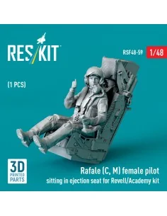 Rafale (C, M) female pilot sitting in ejection seat for Revell/Acad... 2