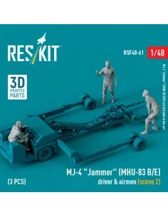 MJ-4 Jammer (MHU-83 B/E) driver & airmen (scene 2) (3 pcs) (3D Prin... 2