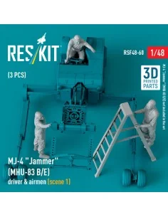 MJ-4 Jammer (MHU-83 B/E) driver & airmen (scene 1) (3 pcs) (3D Prin... 2