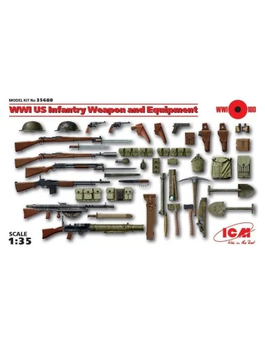 WWI US Infantry W&E, 1/35 - ICM 35688
