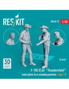 F-105 (F, G) Thunderchief male pilots (in a standing position - typ...