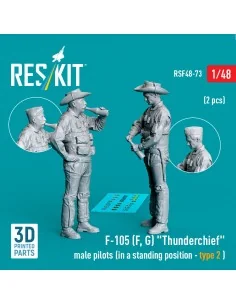 F-105 (F, G) Thunderchief male pilots (in a standing position - typ...