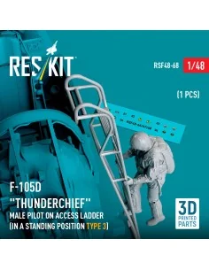 F-105 (D, F, G) Thunderchief male pilot on access ladder (type 3) (... 2