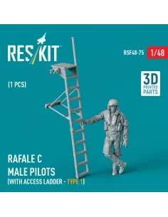 Rafale C male pilot with access ladder (type 1) (1 pcs) (3D Printed...