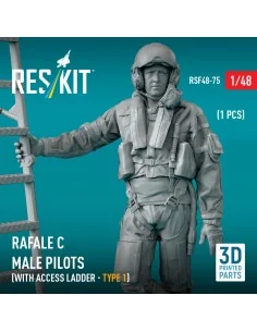 Rafale C male pilot with access ladder (type 1) (1 pcs) (3D Printed... 2