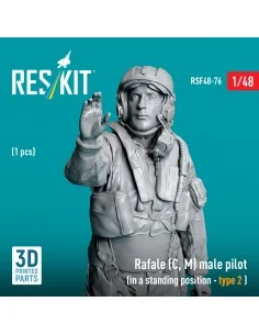 Rafale (C, M) male pilot (in a standing position - type 2) (1 pcs) ... 2