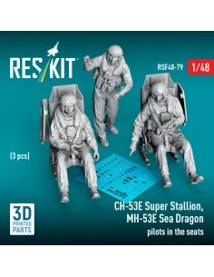 CH-53E Super Stallion, MH-53E Sea Dragon pilots in the seats (3 pcs...